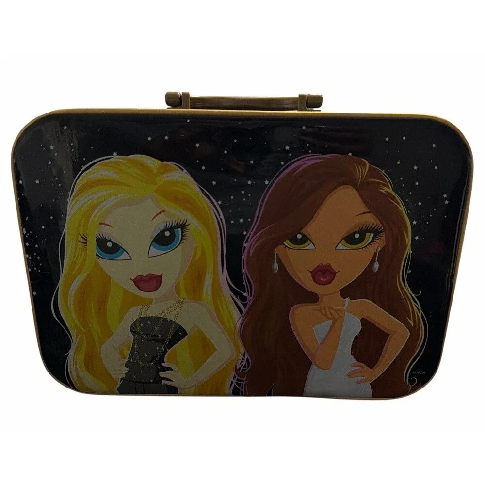 Bratz Vintage Hard Case Carry Train Box‎ Black MGA 2000s Girls Storage Bag